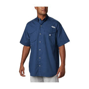 Columbia Mens PFG Bonehead Short Sleeve Button-Down Fishing Shirt, Carbon, Extra Large