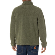 Carhartt Mens Relaxed Fit Pullover Fleece Jacket, Heavyweight Polyester, Basil Heather, 3X-Large, 104991-G73