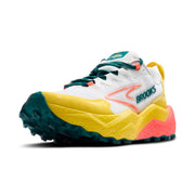 Brooks Caldera 8 Women's Ultra Trail Running Shoes, Nitrogen-Infused DNA LOFT v3 Cushioning, Bit of Blue/Quince/Flame, Size 9 Medium, 120429-142