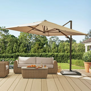 10' x 10' Cantilever Offset Umbrella with Sunbrella Fabric
