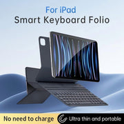 INI Tablet Keyboard Case for iPad Air 11 Inch and iPad Pro 11, Ultra Slim Magnetic Bluetooth Smart Keyboard Folio, Gray, X9