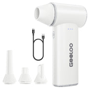 GOOLOO F3 Cordless Electric Air Duster, 150000 RPM Brushless Motor, 3-Speed Rechargeable Portable Compressed Air Blower, Beige