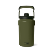 Yeti Silo Half Gallon Water Bottle with PermaFrost Insulation, Leakproof MagDock Chug Cap, Olive, Fence Hook Handle