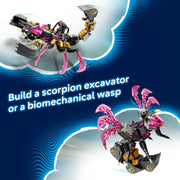 LEGO DREAMZzz Nightmare Scorpion Digger Building Toy with 2 Build Options, 3 Minifigures, Treasure Creature, Ages 7+, 6588601