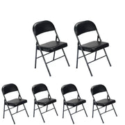 UBesGoo 6 Pack Folding Chairs, Black