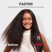 TYMO HC105 iONIC Hair Straightening Brush - Black
