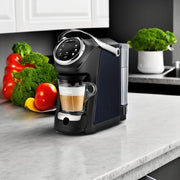Lavazza Classy Plus Single Serve Coffee Brewer, All-in-One Espresso and Coffee Machine with Built-in Milk Frother, Black, 42 oz Reservoir, LPC00117