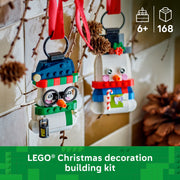 LEGO Snowman Ornaments Building Set, 168 Pieces, Multicolor, Ages 6+, 40812