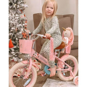 joystar BIKE059pk-12 Little Daisy 12 Inch with Training Wheels Princess Kids Bicycle Pink