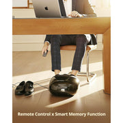 Ibreo Foot Massager Machine, Triple Action Therapy with Deep Kneading, 360 Air Compression, Adjustable Heat up to 131F, Wireless Remote, Detachable Washable Cover, Black