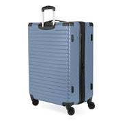 SWISSGEAR Edge Hardside Large Checked Spinner Luggage, Expandable 2 Inches, 8 Spinner Wheels, TSA-Approved Lock, Slate Blue