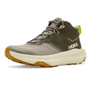 HOKA Transport Hike GTX Men's Running Shoes, Waterproof GORE-TEX, Vibram Megagrip Outsole, Reflective Details, Light Roast/Eggshell, 10 Medium, 1172912-LSH