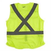 Milwaukee 48-73-5024 Mens Class 2-High Visibility Safety Vest With 10-Pockets 4XL/5XL Yellow