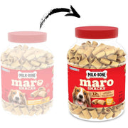 Milk-Bone MaroSnacks Peanut Butter Flavor (Artificially Flavored) Dog Treats with Real Bone Marrow, 40 Oz. Canister