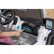 Power Wheels Jeep Wrangler 4Xe Ride-On Toy with Sounds and Working Light Bar, Multi-Terrain Traction, Seats 2, Ages 3+ Years