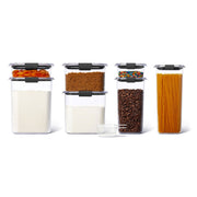 Rubbermaid Brilliance Pantry 7 Piece Set, Clear Airtight Food Storage Containers, Stackable, BPA-Free, Dishwasher Safe