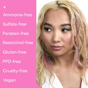 Hally 86947172 Shade Stix Temporary Hair Color Pink - Vegan, 12 ml, Easy to Apply