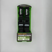 Rhino TD-LASH4-W USA Tie-Down Lashing Straps 4 Pack with Zinc Alloy Buckle and 440 LB Load Capacity