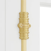 Signature Hardware Aldemer 6 Inch Tall Window Cremone Security Bolt, Solid Brass, Polished Nickel, Customizable Rods, Reversible Design