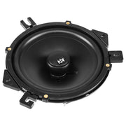 NVX Car Speakers NSP65 6.5 Inch 2-Way Coaxial, 540W Peak Power, 180W RMS, Black with Silk Dome Tweeters and Built-In Crossovers
