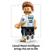 LEGO Editions Lionel Messi Soccer Highlights Building Set, 500 Pieces, Ages 10+, Multicolor, Collectible Soccer Gift with Plaque