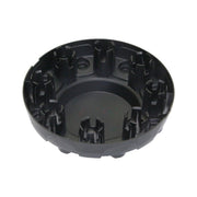 Coast To Coast Wheel Center Cap Pair, Gloss Black, Fits 2019-2021 Ram 3500, ABS Plastic, Bolt-On Installation