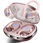 VEAT00L Wireless Earbud, Bluetooth 5.3, 80Hrs Playtime, IP7 Waterproof, ENC Noise Cancelling Mics, Gold