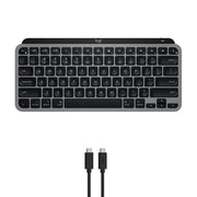Logitech 920-012644 MX Keys Mini for Mac Minimalist Wireless Keyboard, Space Grey