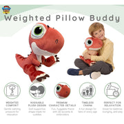 PAW Patrol Rhubarb Kids Weighted Plush Bedding Pillow Buddy, 3 lb, 16.25 in x 12 in x 8.75 in