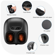 RENPHO FM-057R Shiatsu Foot Massager with Heat, Black