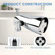Limmint Tub Spout with Diverter, Bathtub Faucet with Shower, Chrome - Premium Quality