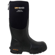 Dryshod MDC-MH-BK-010 Mudcat Hi Waterproof Rubber Boots for Men - Black/Orange - 10M