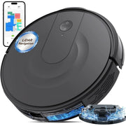 Enboya DL30pro Robot Vacuum and Mop Combo, Lidar Navigation with Mapping,Super Slim and 9000Pa Suction