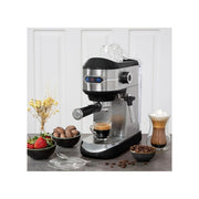 Mixpresso STGCM15-SS/BK Espresso Maker With Milk Frother, 15 Bar Black