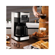 Shardor CM1429TE-UL 10-Cup Programmable Coffee Maker, 24-Hour Timer, LCD Touch Screen, Regular & Strong Brew, Silver