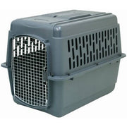 Aspenpet Pet Porter 21183 Kennel, For Pets 50-70 Pounds, Dark Gray