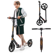 UPGO HBCO Kick Scooter for Ages 6+, Kids, Teens & Adults, 240 LB Max Load, Foldable, 8-Inch Wheels, Orange
