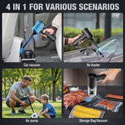 TRAKAR Handheld Vacuum Cleaner 4-in-1 Multifunctional, 20000PA Suction, Cordless Rechargeable with LED Light and Multiple Nozzles