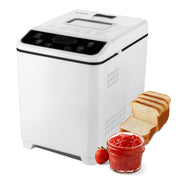 KBS MBF-070 2LB 20-in-1 Bread Maker Machine with Automatic LCD display, White