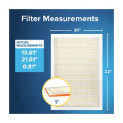 Filtrete Furnace Air Filter 20x22x1, MPR 800, MERV 10, Electrostatic Pleated Polypropylene, 4 Pack, 847-4