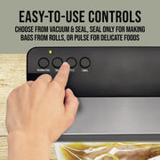 Mossy Oak Electric Vacuum Sealer with 3 Modes, 10 Bag Starter Kit, 6-Quart and 4-Gallon