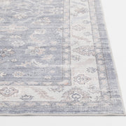Better Homes & Gardens BH54843839171A Blue Persian 5x7 Indoor Area Rug, Machine Washable, Polyester Faux Fur, Skid-Resistant Cotton Canvas Backing