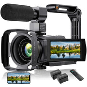 Wednkoly VCN-305L 5K Camera 48MP UHD Wifi Camcorder IR Night Vision 16X Digital Zoom Vlog Cameras