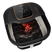 FOFOJY Collapsible Foot Spa Bath with Heat and Massage Roller, Bubble, Temperature Control, Remote Control