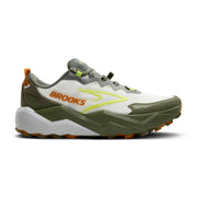 Brooks Caldera 8 Men's Trail Running Shoes, Ultra-Cushioned DNA LOFT v3, Dusty Olive/Lime/Oyster, Size 11, Medium Width, 1104401D314