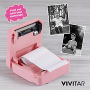 Vivitar 45379IC-PINK InstaPrint Digital Camera 12MP - Pink