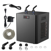 Ecojoy 16234665447 Aquarium Water Chiller, 1/3 HP Refrigeration Compressor, Anti-Corrosive Titanium Evaporator