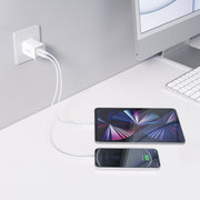 Anker PowerPort III Nano Pro Duo 40W Dual USB-C Fast Wall Charger, Arctic White