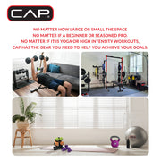 CAP Barbell 45lb Rubber Coated Hex Dumbbell, Non-Slip Chrome Steel Handle, Single, SDR1-045
