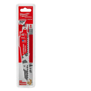 Milwaukee 48-00-5521 6 in. 5 TPI AX Carbide Teeth Demolition Nail-Embedded Wood Cutting SAWZALL Reciprocating Saw Blades (5-Pack)